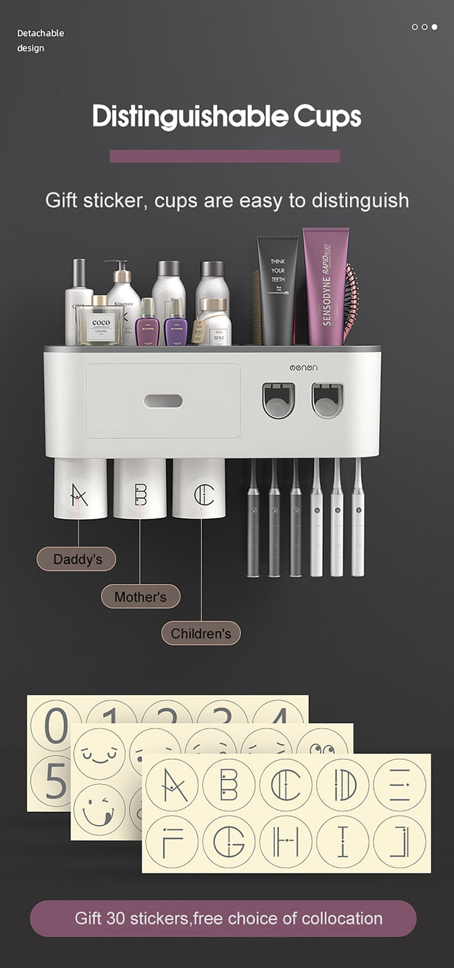 Automatic Toothpaste Squeezer Bathroom Storage Rack - Image 12