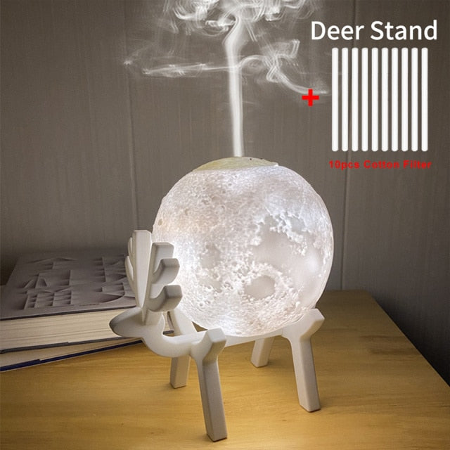 Ultrasonic Moon Creative Air Humidifier Led Lamp - Image 7