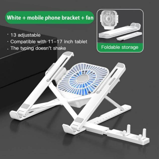 Dual Cooling Foldable Laptop Stand - Image 1