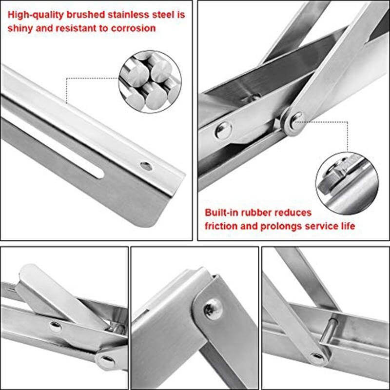 2PCS Triangle Folding Wall Mounted Shelf - Image 13