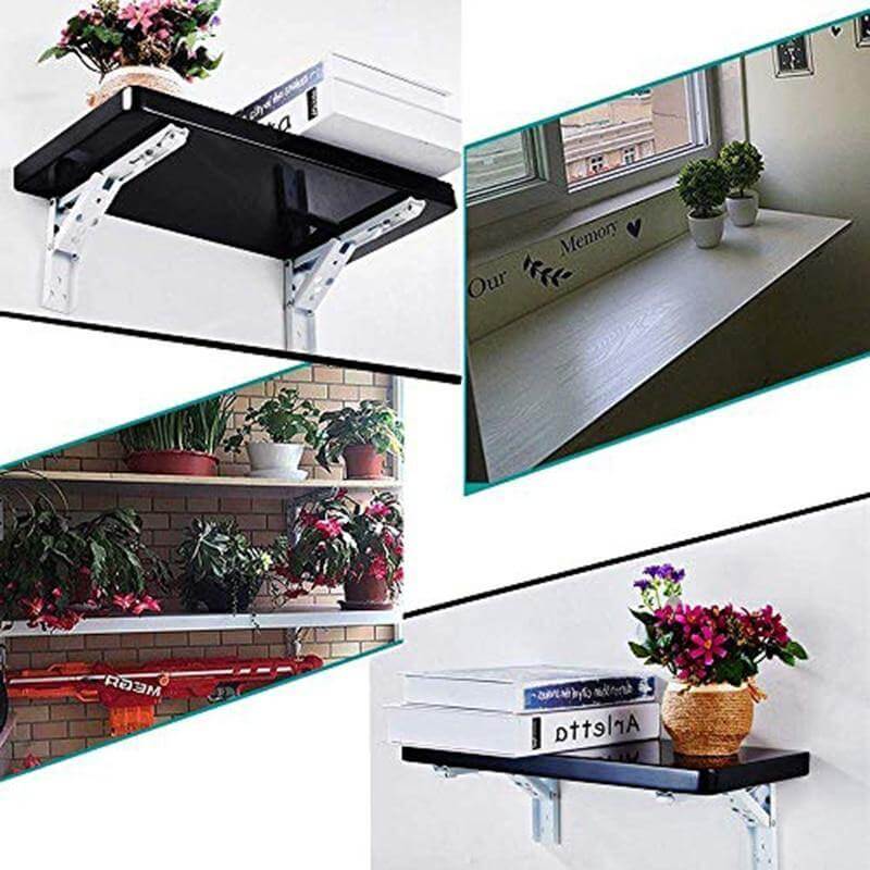 2PCS Triangle Folding Wall Mounted Shelf - Image 14