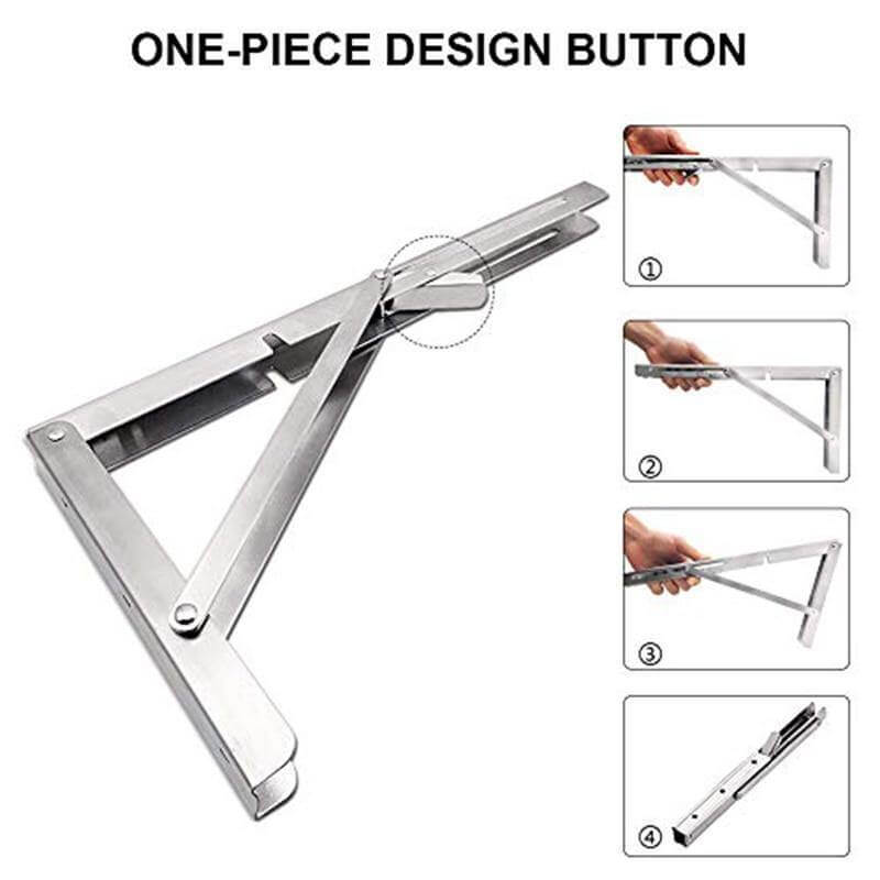 2PCS Triangle Folding Wall Mounted Shelf - Image 12