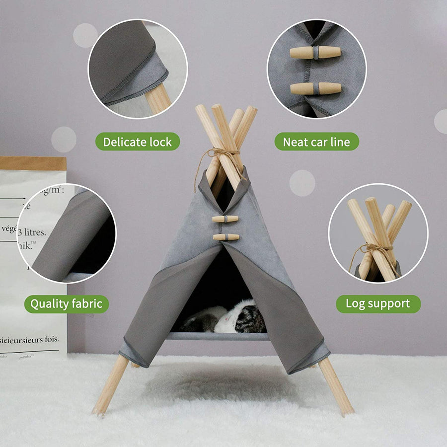 Portable Cute Pet Bed Tent - Image 4