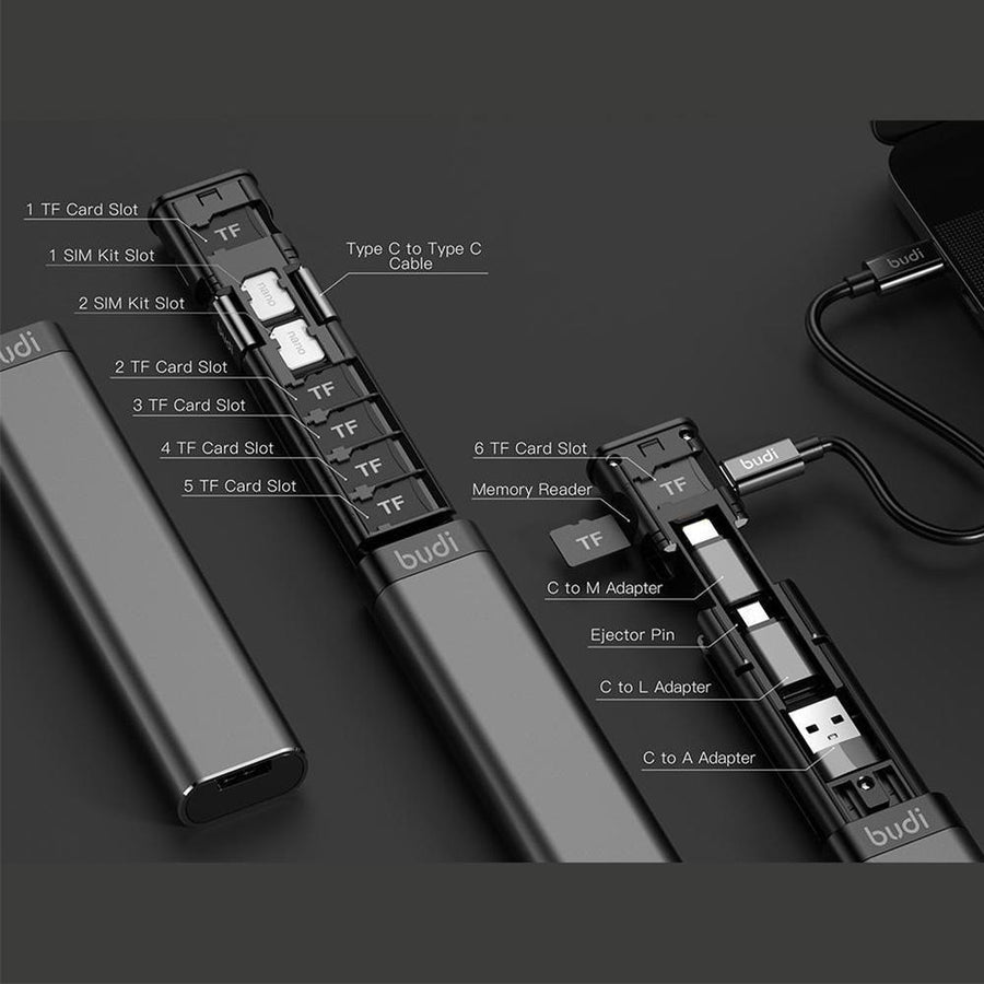 Universal Smart Card Storage Data Cable Organizer Box - Image 1