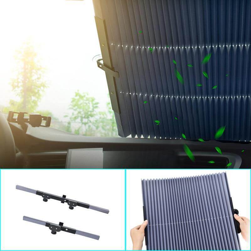 Car Retractable Automatic Windshield UV Blocking Sunshade - Image 1