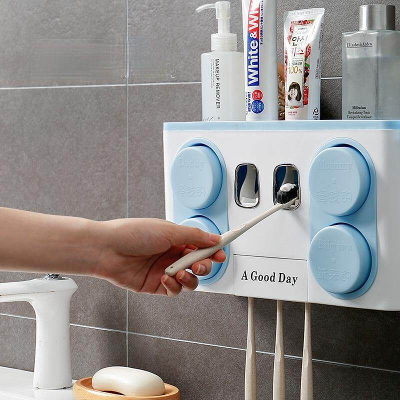 Wall Mount Multifunctional Bathroom Storage Rack - Image 0