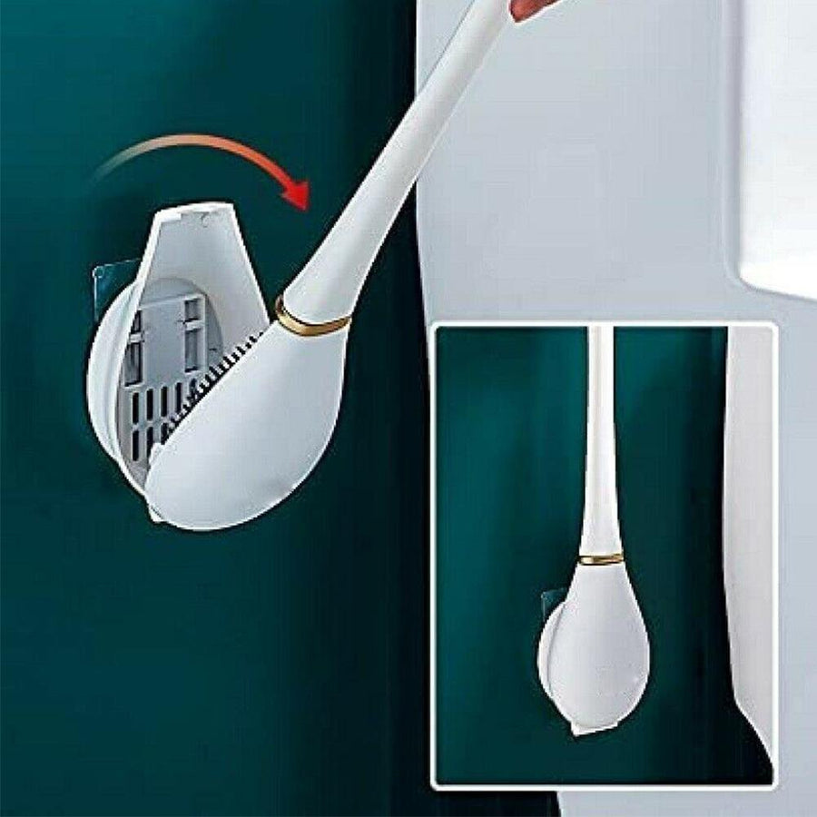 Wall Mounted Soft Silicone Toilet Brush - Image 1
