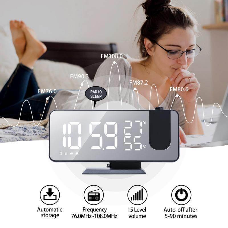 LED Digital Alarm Projection Clock - Image 0