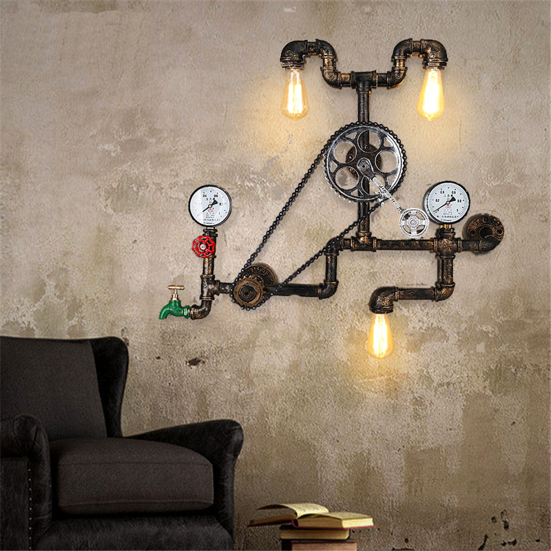 Nordic Loft Style Iron Water Metal Lamp - Image 6