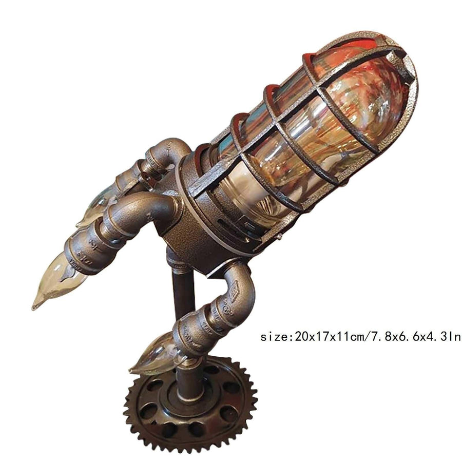 Rocket Ship Industrial Vintage Lamp - Image 4