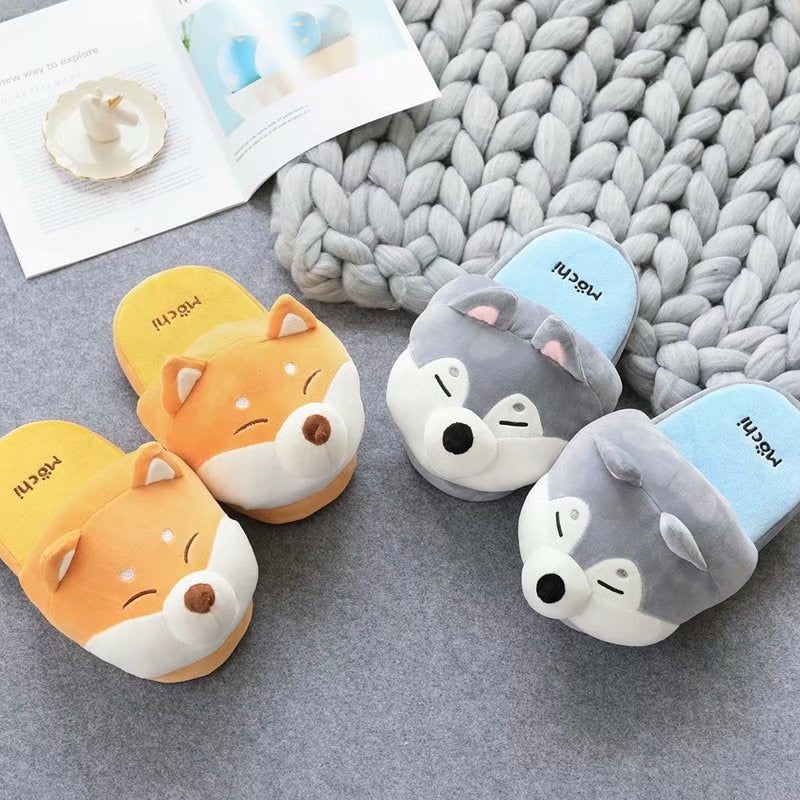 Cute Cartoon Puppy Cozy Indoor Slippers - Image 0