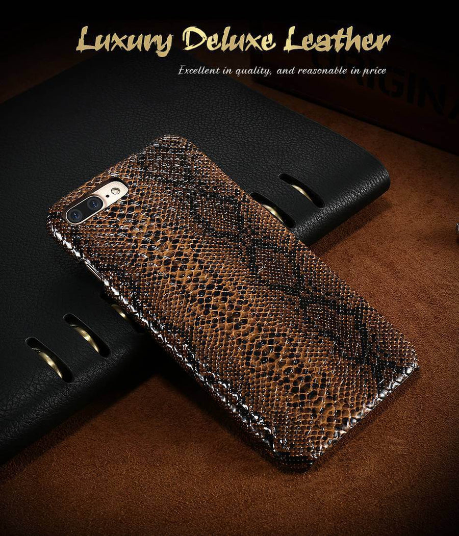 Luxury Crocodile Snake Leather Case For Iphone - Image 8