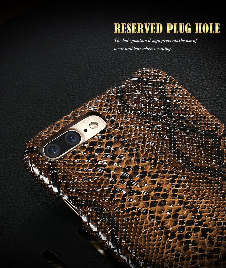 Luxury Crocodile Snake Leather Case For Iphone - Image 11