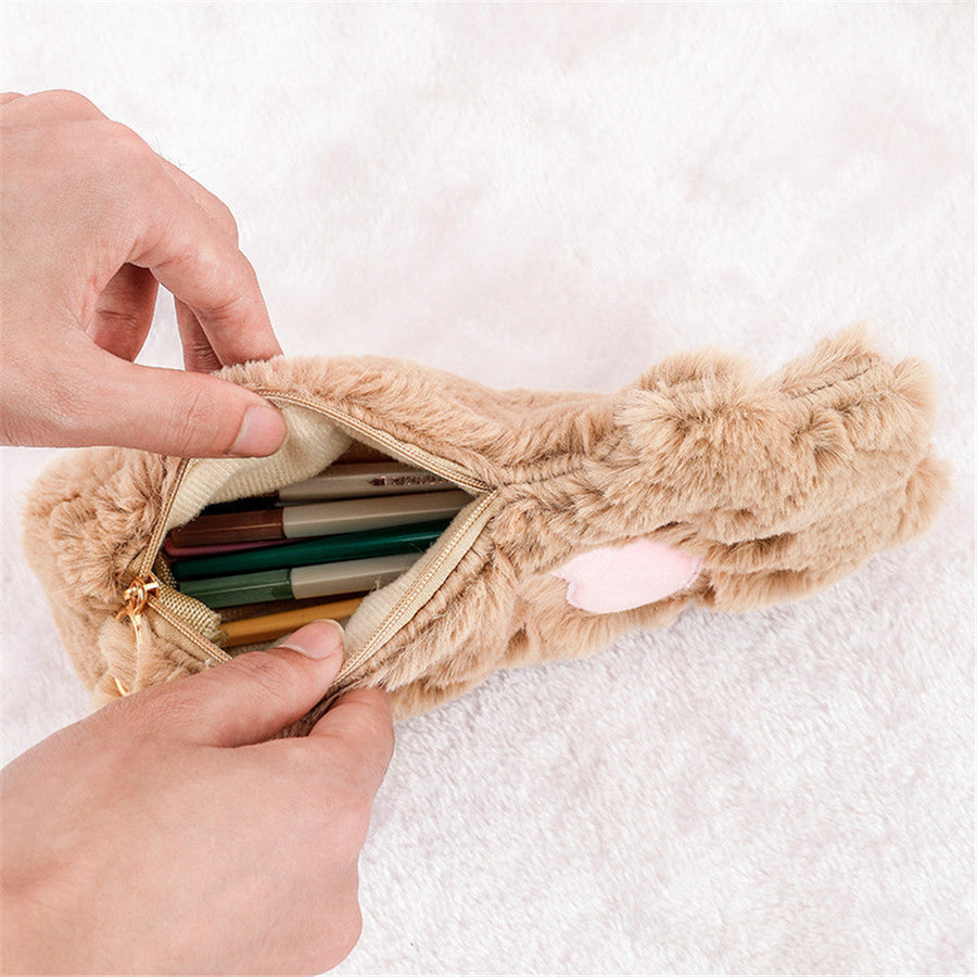 Cute Cat Paw Plush Pencil Bag - Image 8