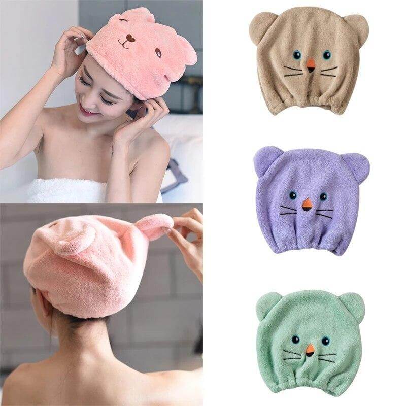 Microfiber Breathable Quick Dry Hair Hat - Image 9