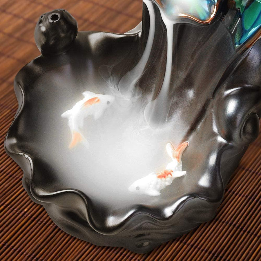 Ceramic Waterfall Backflow Yoga Incense Burner - Image 4