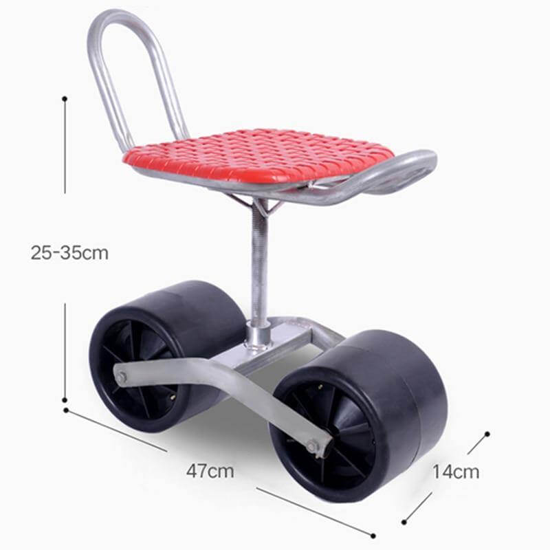 Garden Mobile Agricultural Lazy Rotatable Wheeled Stool - Image 10