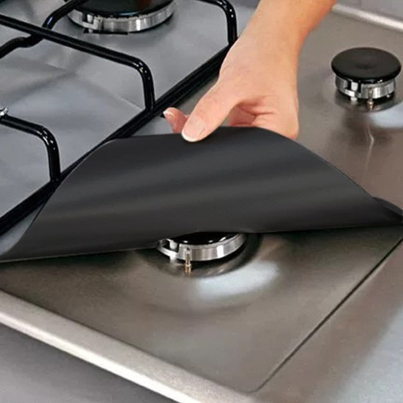 Reusable 4pcs Glass Fiber Gas Stove Covers - Image 3