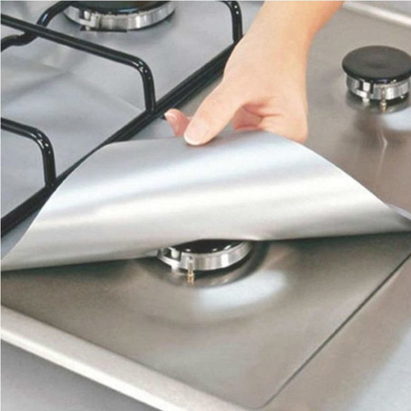 Reusable 4pcs Glass Fiber Gas Stove Covers - Image 2