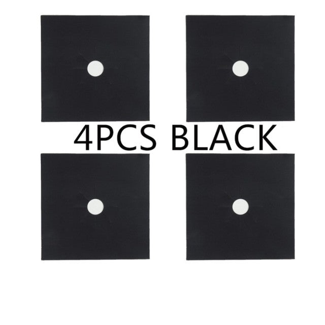 Reusable 4pcs Glass Fiber Gas Stove Covers - Image 5