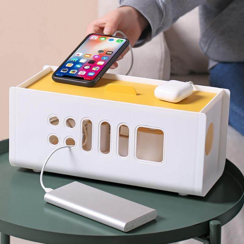 Colorful Easy Wire Storage Socket Organizer - Image 1