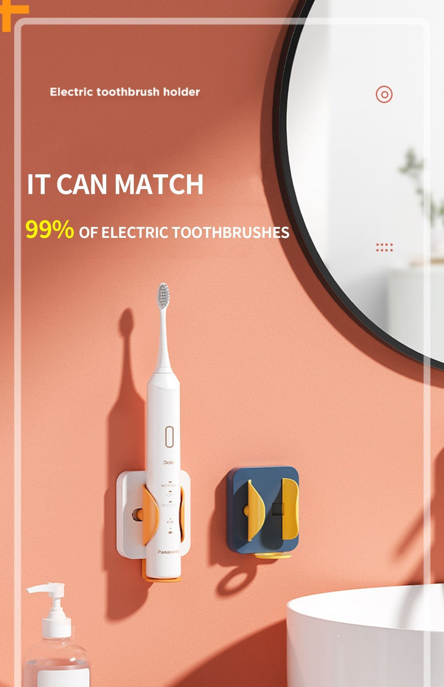 Wall Mounted Gravity Sensor Toothbrush Holder - Image 5
