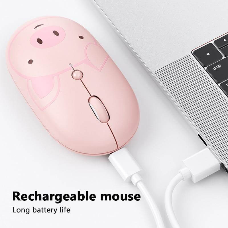 Rechargeable Universal USB-C Cartoon Wireless Mouse - Image 3
