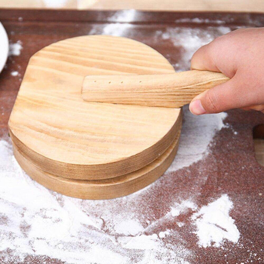 Wooden Mini Dough Pressing Tool Presser - Image 4