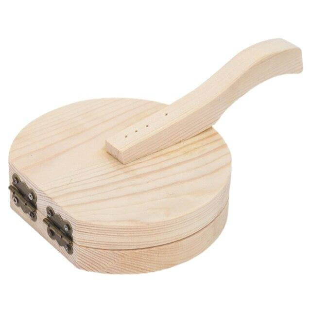 Wooden Mini Dough Pressing Tool Presser - Image 1