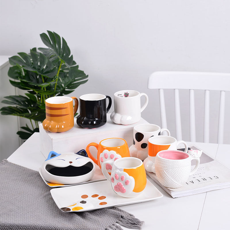 Cute Cat Paw Ceramic Coffee Mug - Image 3