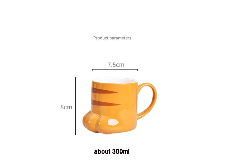 Cute Cat Paw Ceramic Coffee Mug - Image 14