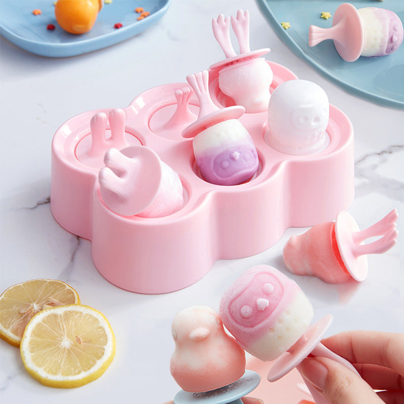 Cute Animal Shape Ice Cream Popsicle Mold - Image 4