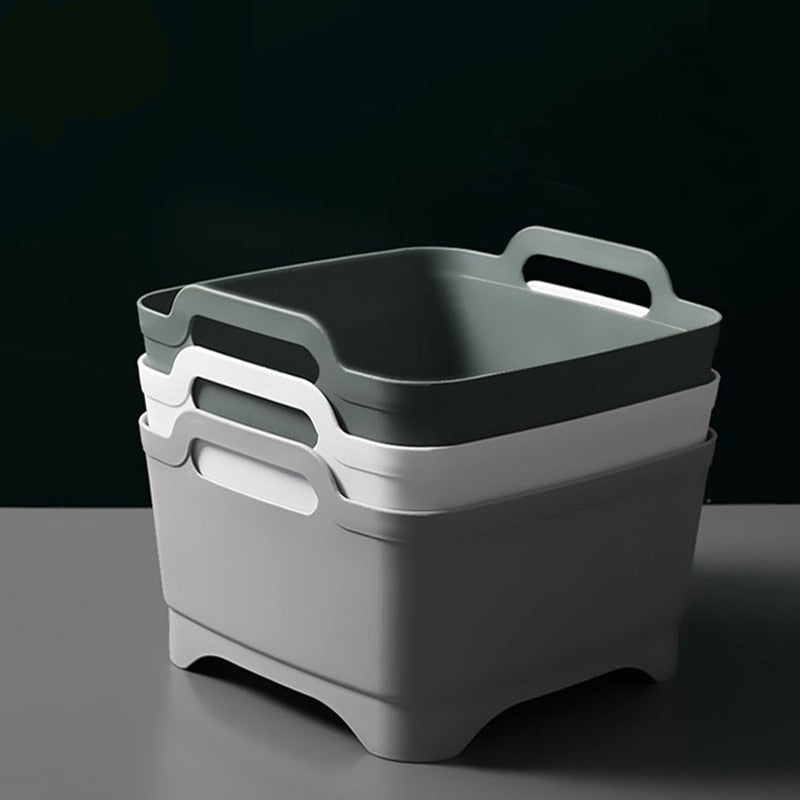 Portable Large Vegetable Washer Drain Basket - Image 1