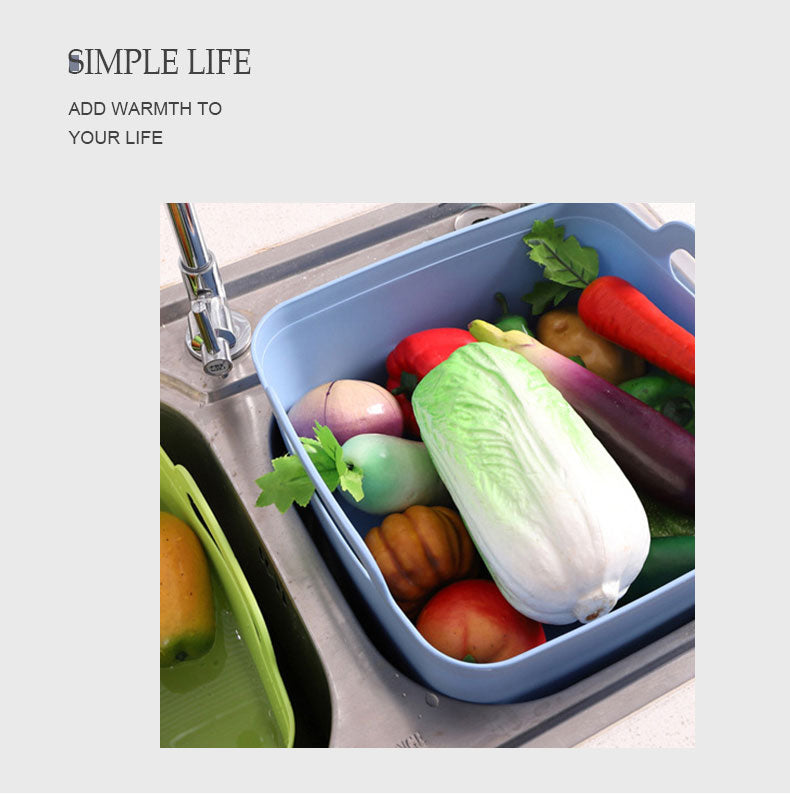 Portable Large Vegetable Washer Drain Basket - Image 3
