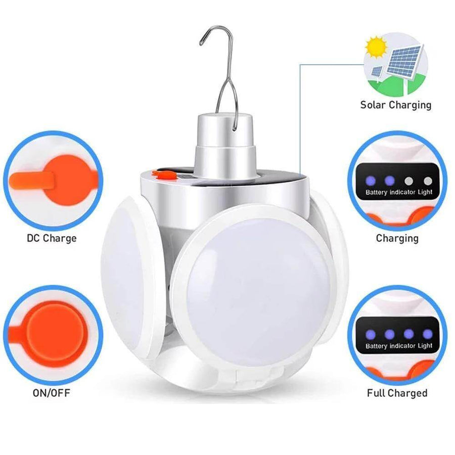 Waterproof Rechargeable Solar Camping Lamp - Image 1