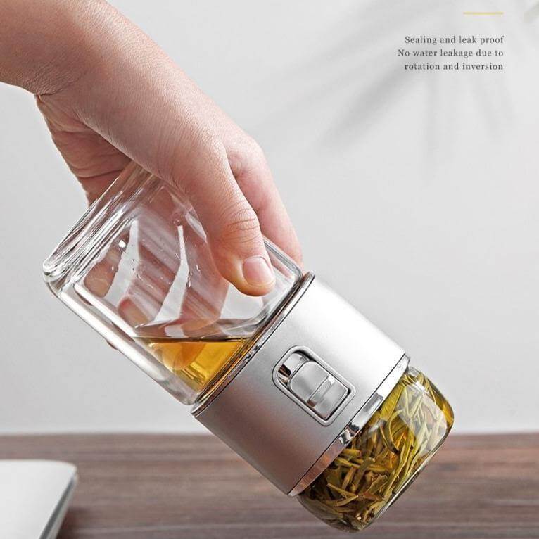 Double Glass Portable Eco-Friendly Tea Infuser - Image 1