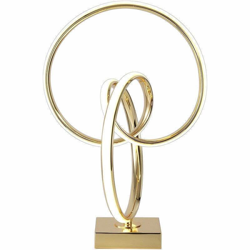 Modern Art Spiral Golden Led Table - Image 2