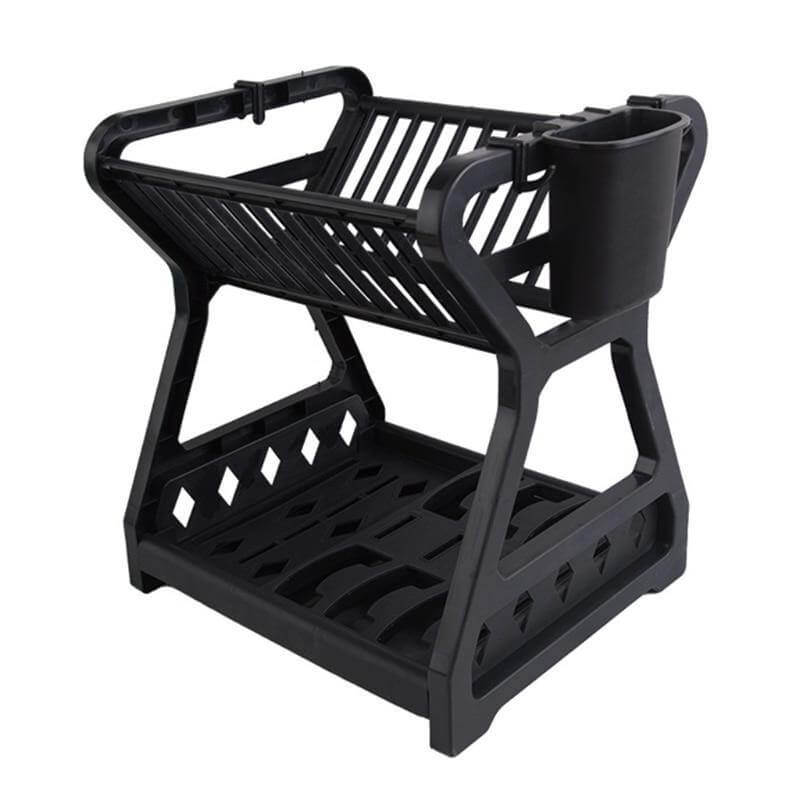 Double-layer Multifunctional Countertop Sink Dish Drying Rack - Image 3