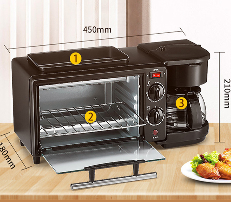 3in1 Multifunctional Breakfast Maker Oven - Image 1