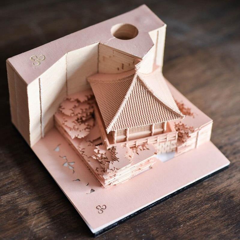 Creative 3D Ancient Architectural Creative Paper - Image 6