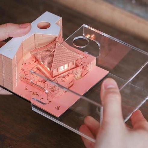Creative 3D Ancient Architectural Creative Paper - Image 1
