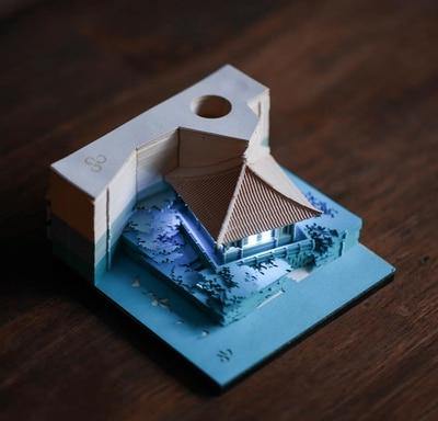 Creative 3D Ancient Architectural Creative Paper - Image 28