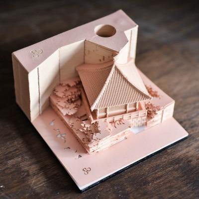 Creative 3D Ancient Architectural Creative Paper - Image 12