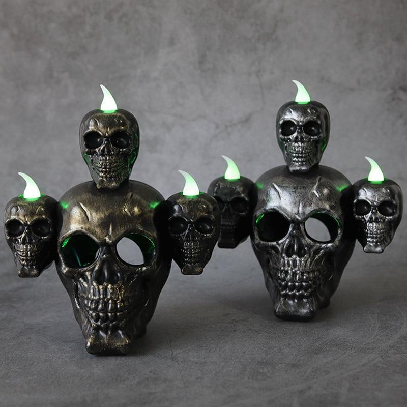 Led Candle Scary Halloween Skull Head Lamp - Image 4