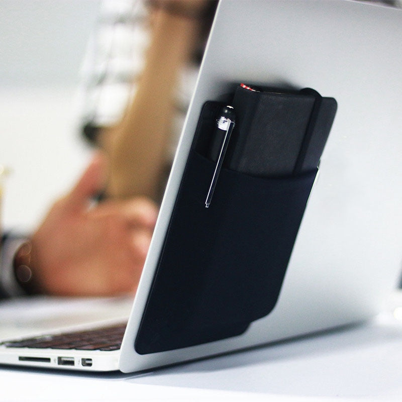 Adhesive Laptop Back Screen Storage Pocket - Image 6