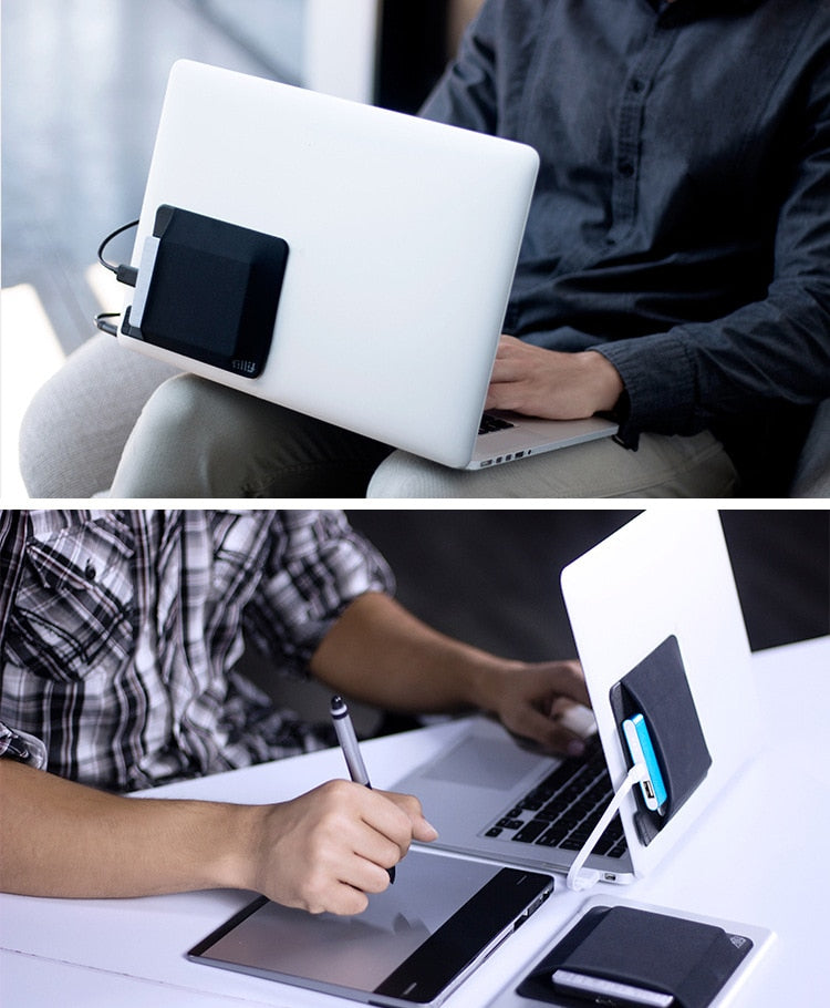 Adhesive Laptop Back Screen Storage Pocket - Image 4