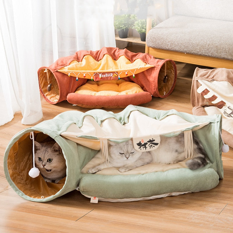Creative Comfy Cat Sleeping Tunnel Bed - Image 0