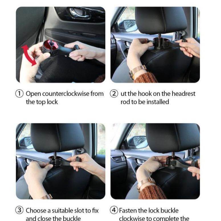 Car Headrest Phone Holder Hook - Image 1