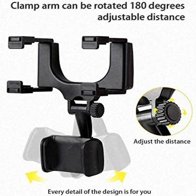 Universal Car Rearview Mirror Phone Holder - Image 3