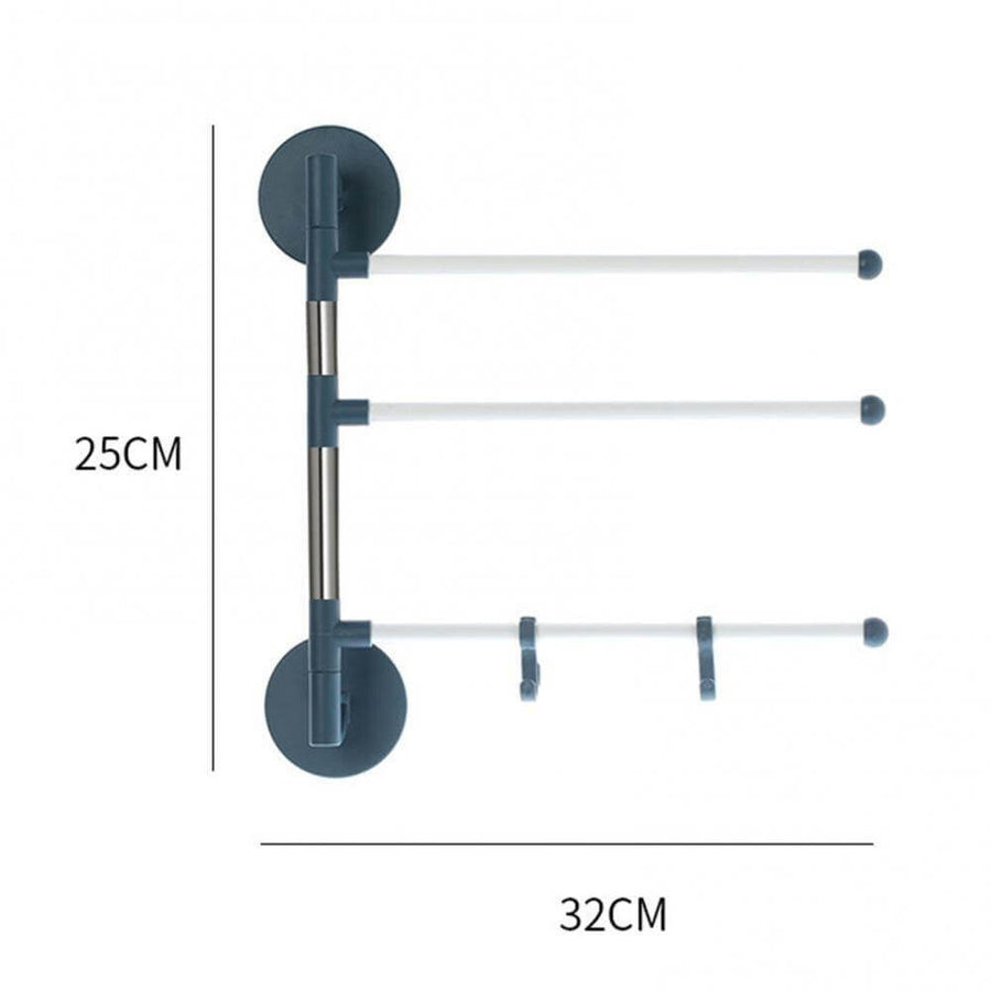 Wall-Mounted Rotating Multi-Layer Towel Rack - Image 5